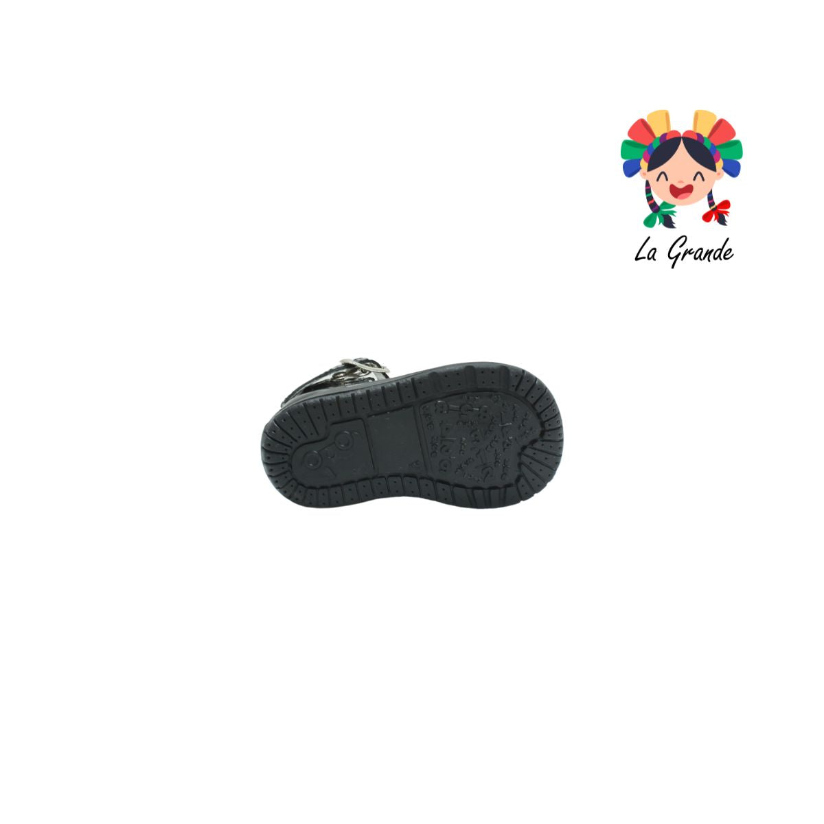 466 WIZZYZ Negro Charol Zapato Escolar para Bebé y Niña