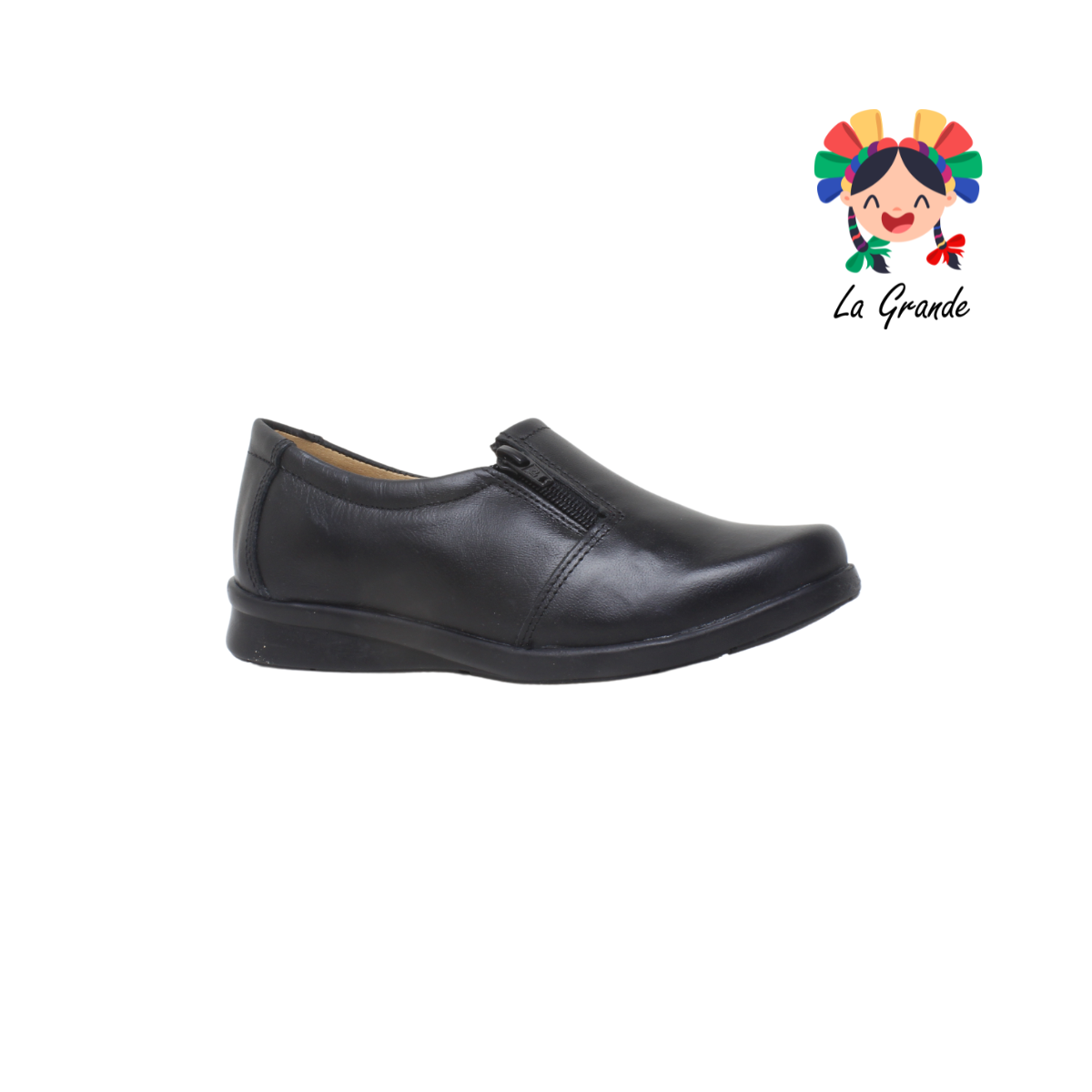 468 VARENKA Negro Piel Zapato Casual para Dama