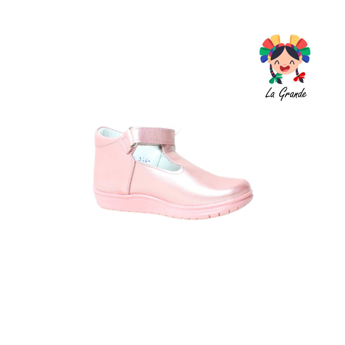 470 WIZZYZ Rosa Nacarado Piel Zapato Casual para Niña