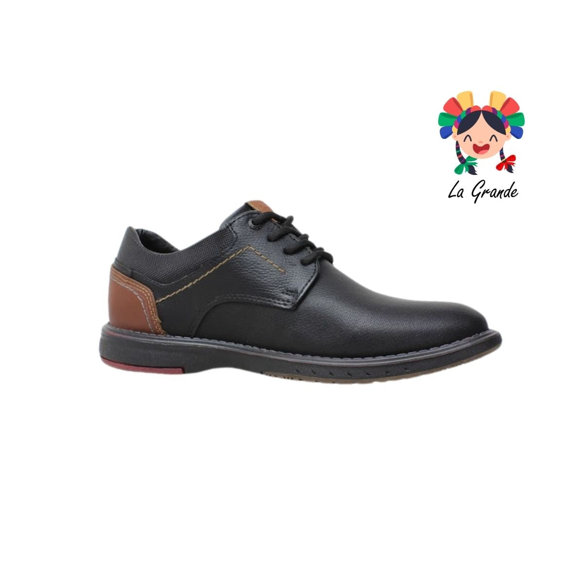 4850 CUSTOM Negro Camel Nobuck Zapato Casual para Caballero