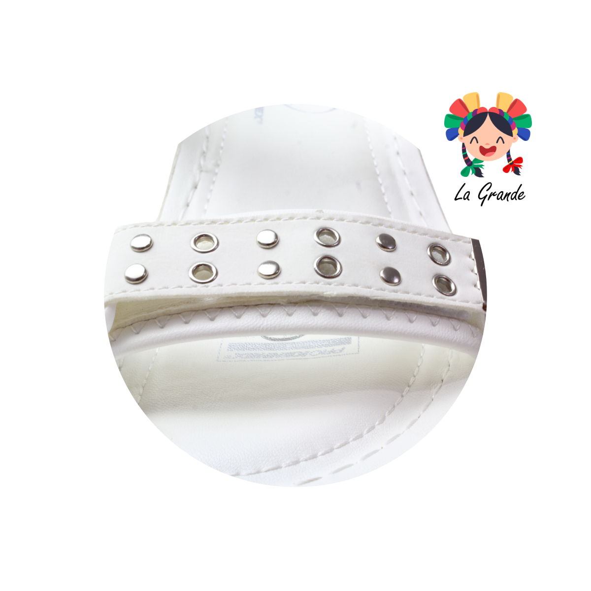4916 PROKENNEX Blanco Sintético Sandalia Deportiva para Dama