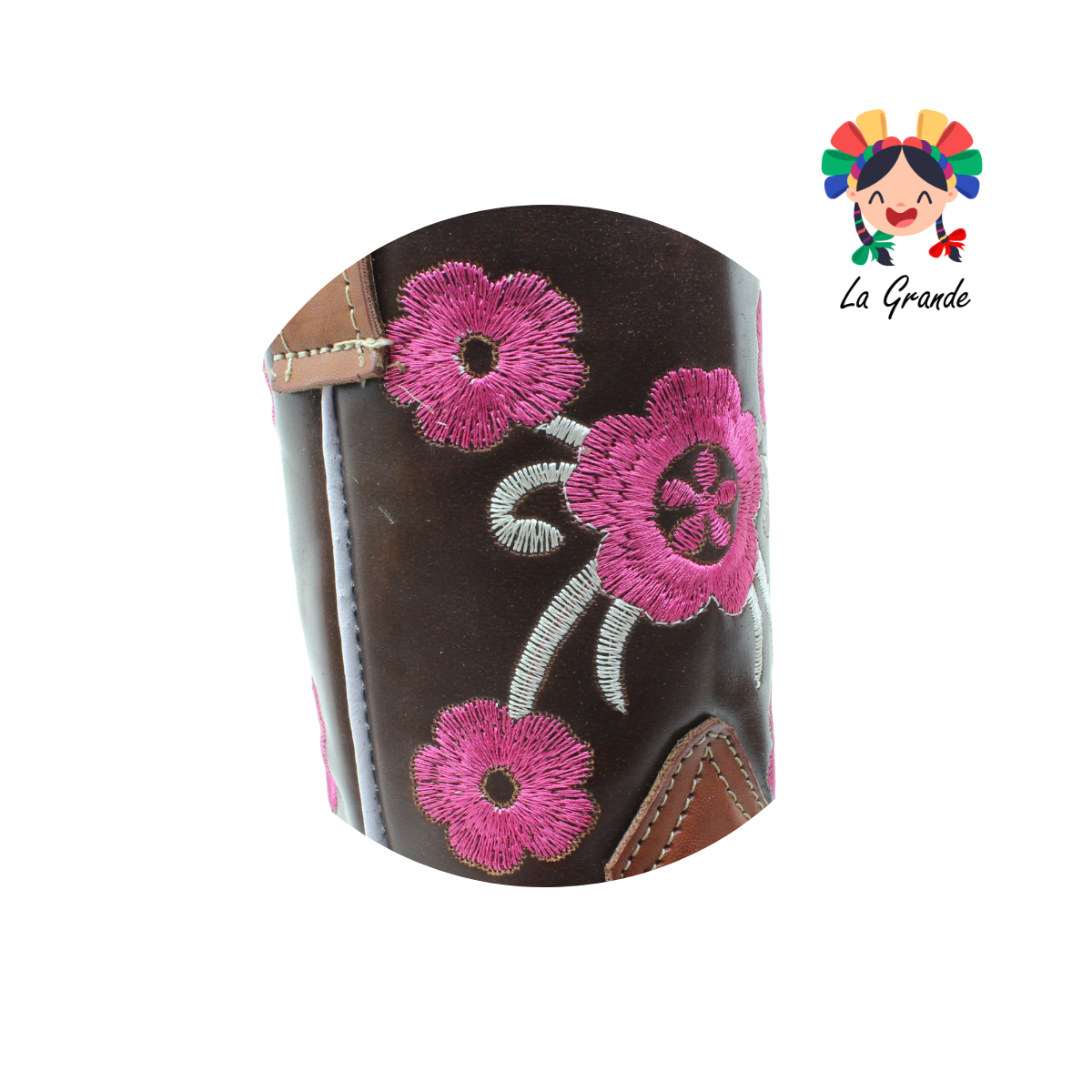 21FLOR RODEO Cafe Shedron Piel Bota Vaquera para Niña