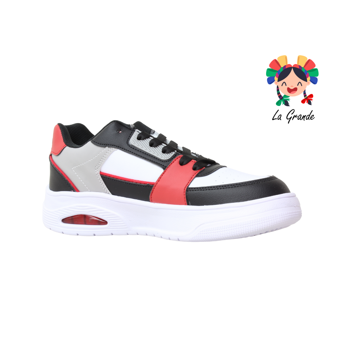 5000 AX2 Bco Ngo Rojo Tenis Deportivo con Válvula para Caballero