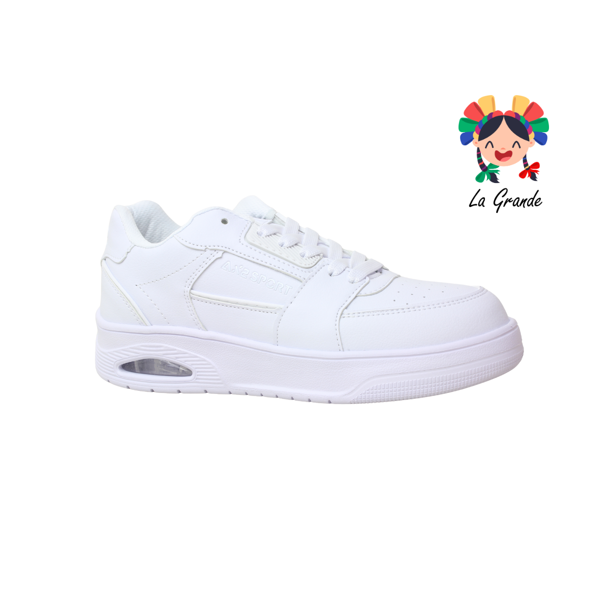 5000 AX2 Blanco Blanco Tenis Deportivo con Válvula para Caballero