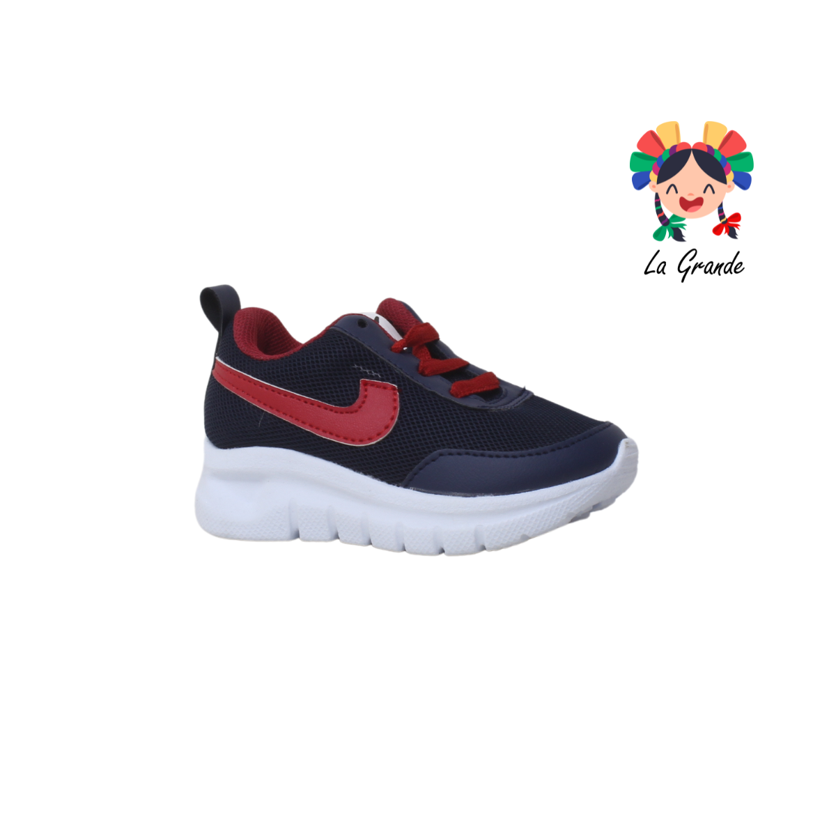 5000 MIKE Marino Rojo Sint Tenis Casual para Bebé y Niño