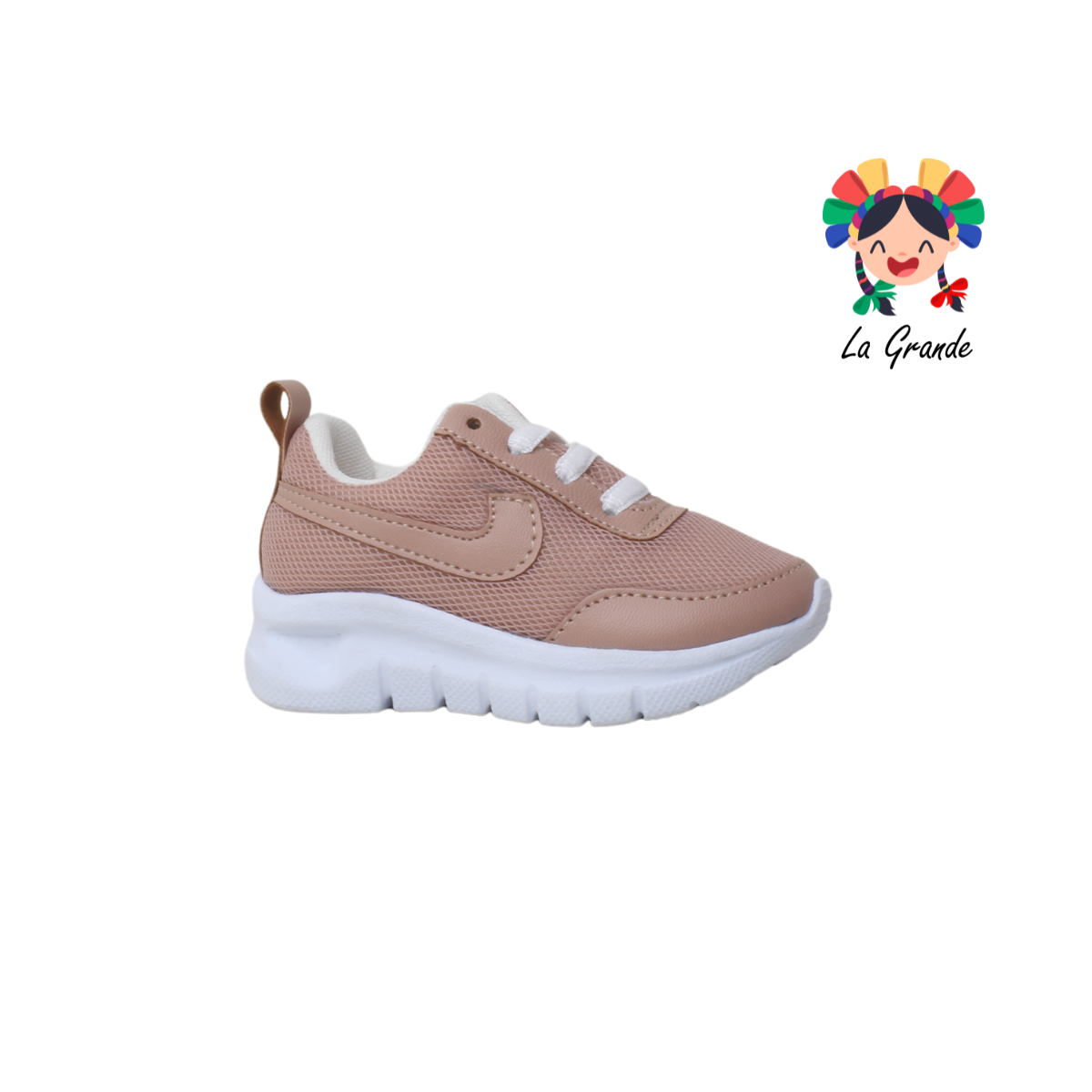 5000 MIKE Palo de Rosa Sint tenis Casual para Niña