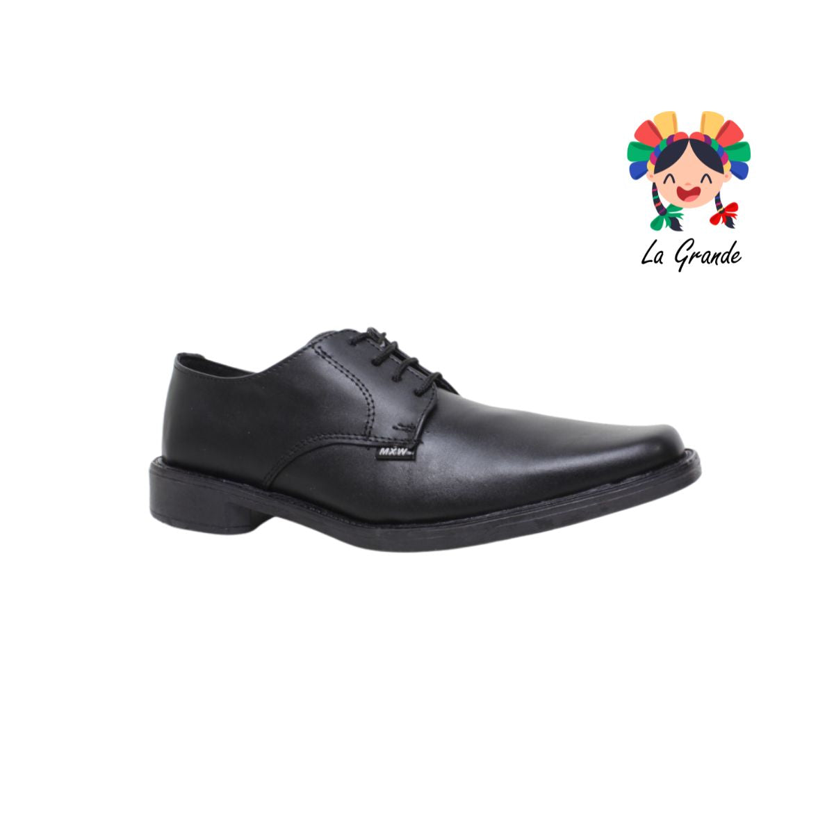 5005 MAXI WELL Negro de Piel Escolar para Joven