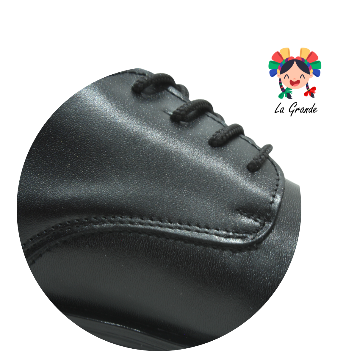 500 VARUS Negro Piel Zapato para Caballero