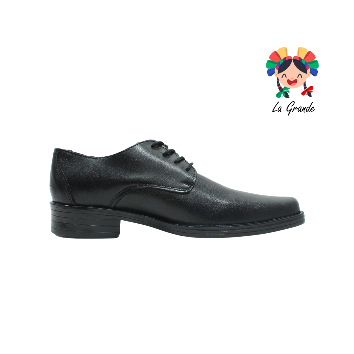 500 VARUS Negro Piel Zapato para Caballero