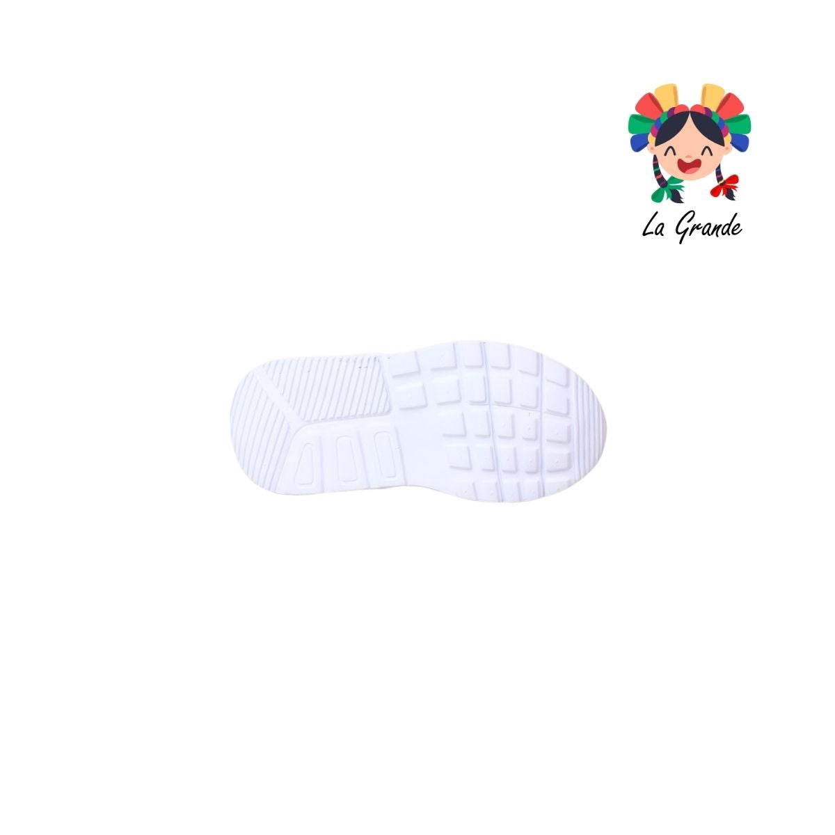 5013 APOORT Bco Gris Rosa Tenis Deportivo de Válvula para Niña