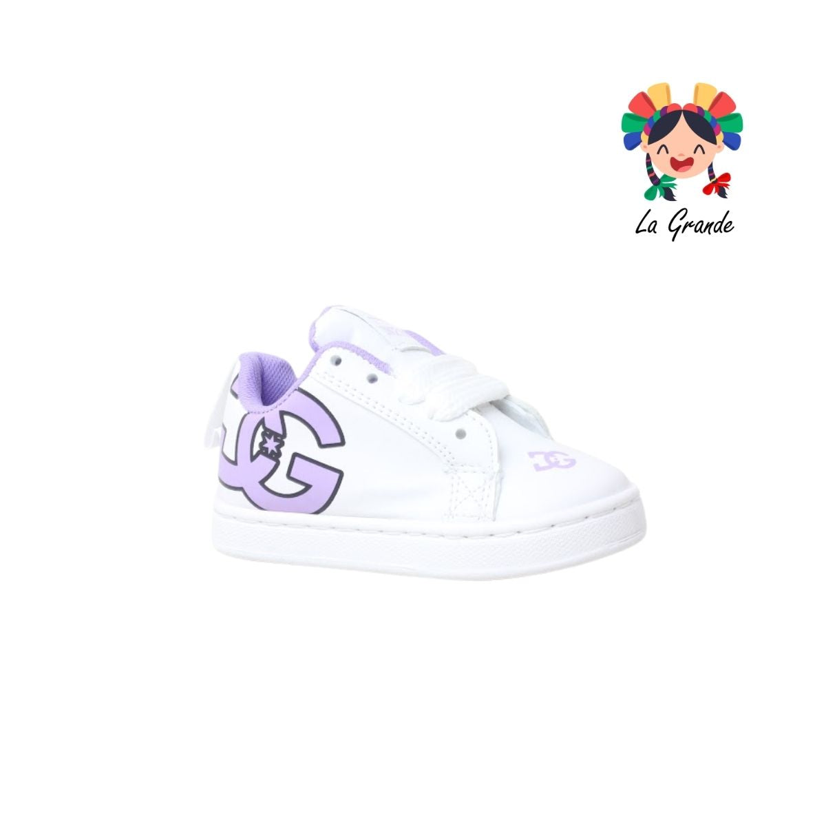 501 EL TRES Blanco Lila Tenis Casual para Niña