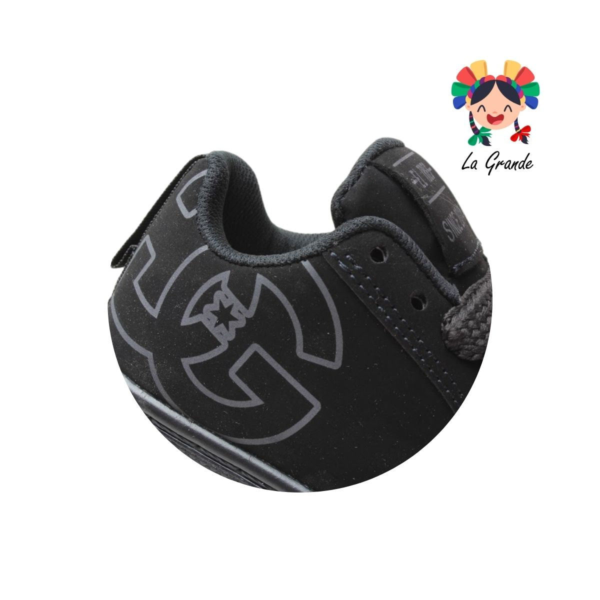 501 EL TRES Negro Negro Tenis Casual para Niña y Niño