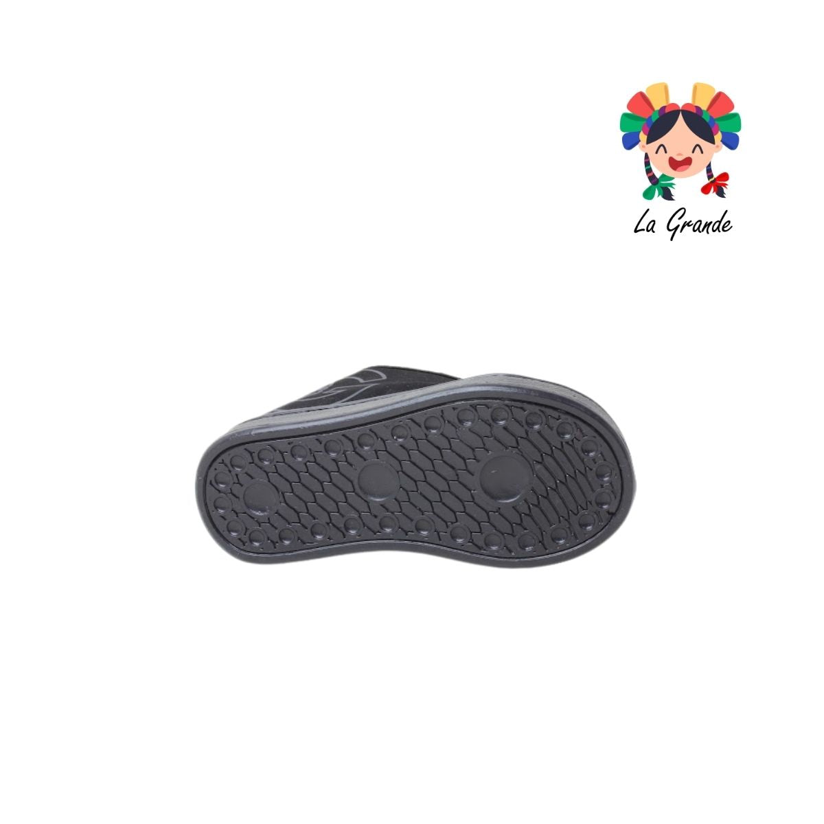 501 EL TRES Negro Negro Tenis Casual para Niña y Niño