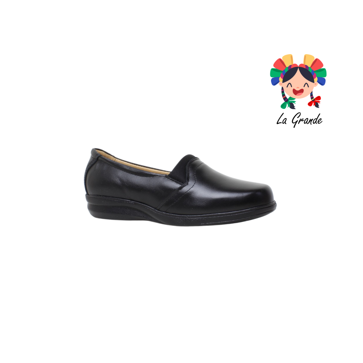 503 DULCE DAMITA Negro Piel Zapato Casual para Dama