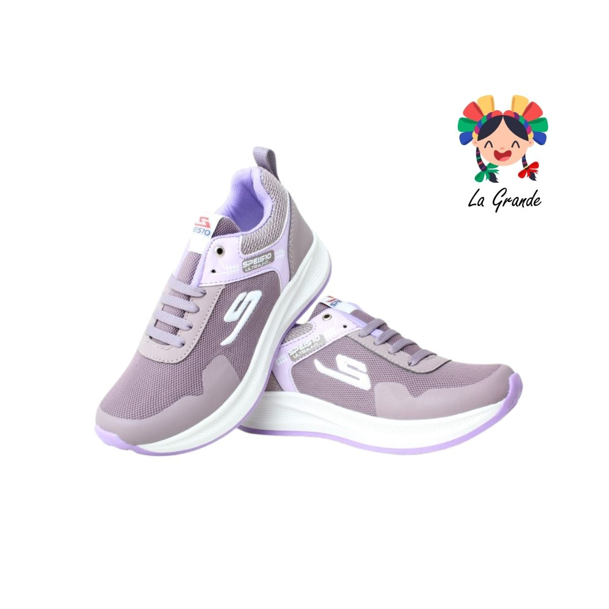503 SPEIS10 Púrpura Lila Tenis Deportivo para Dama