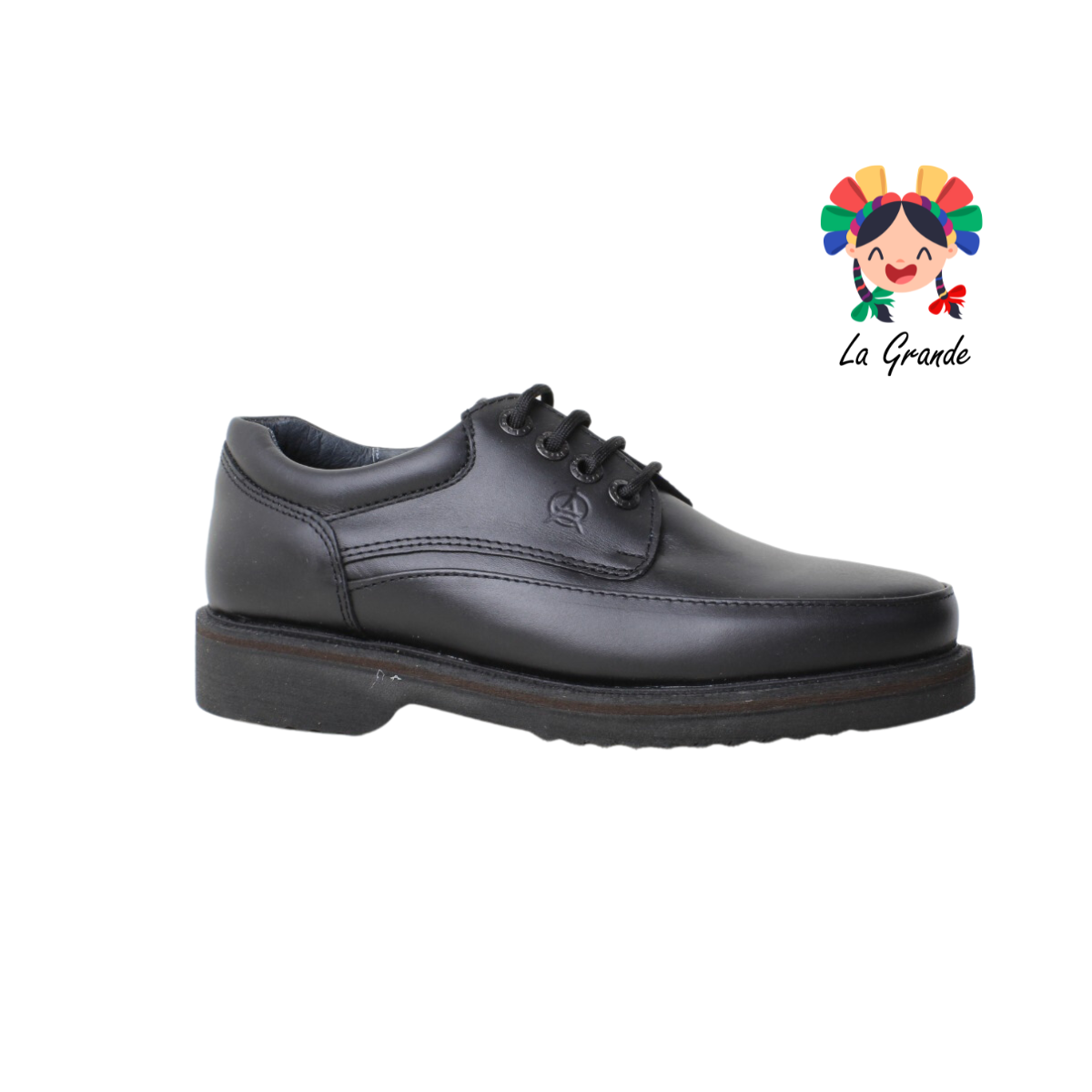 505 LA PAG Negro Piel Zapato Casual para Caballero