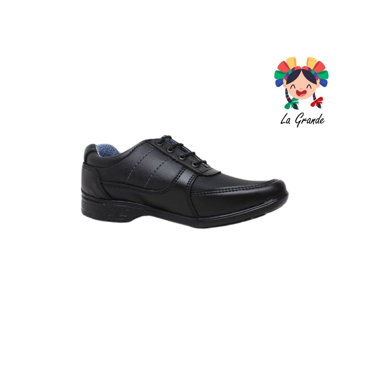 505 ZITRO Negro Sint Zapato Escolar para Joven y Caballero