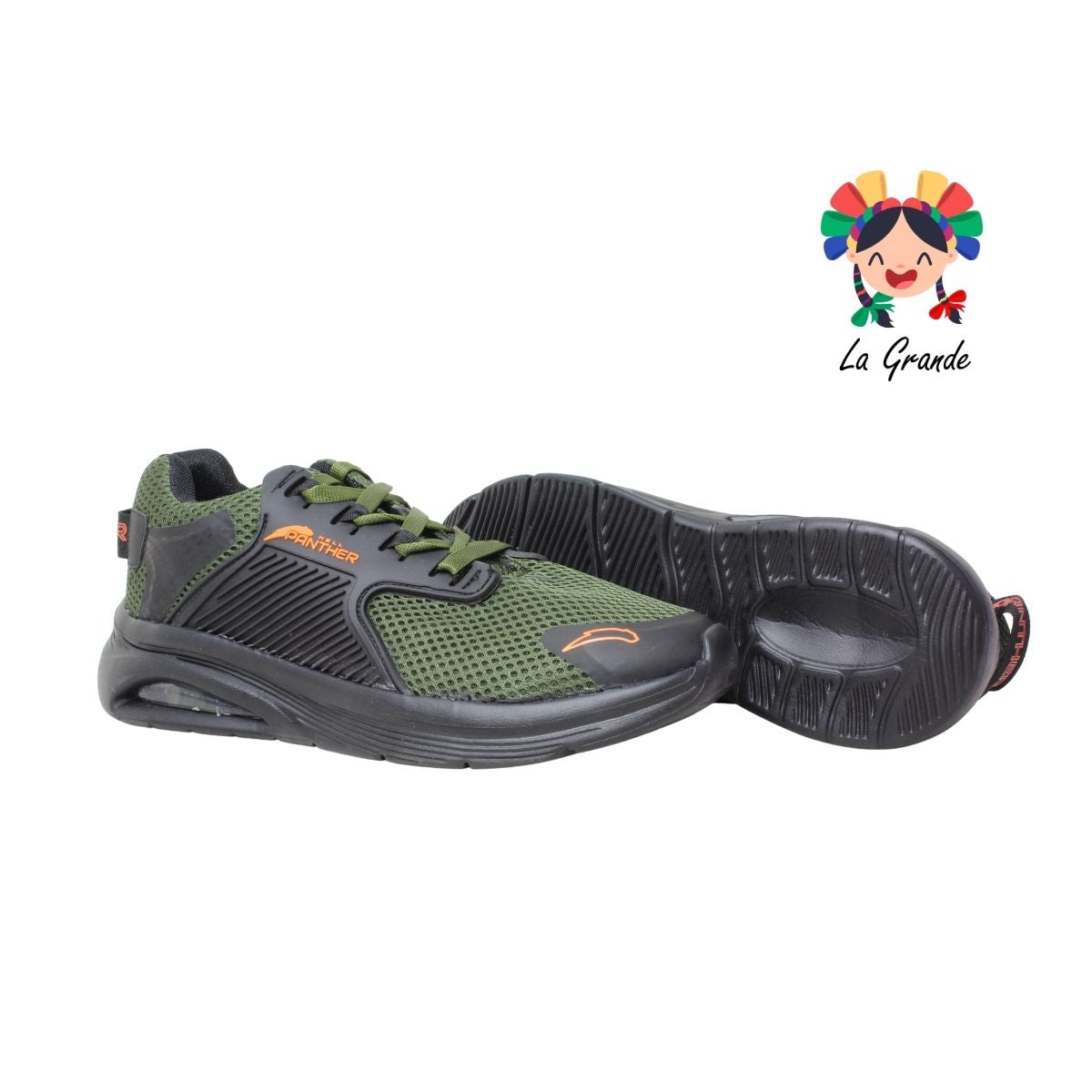 5087 HELL PANTHER Olivo Nja Ngo Tenis Deportivo para Caballero