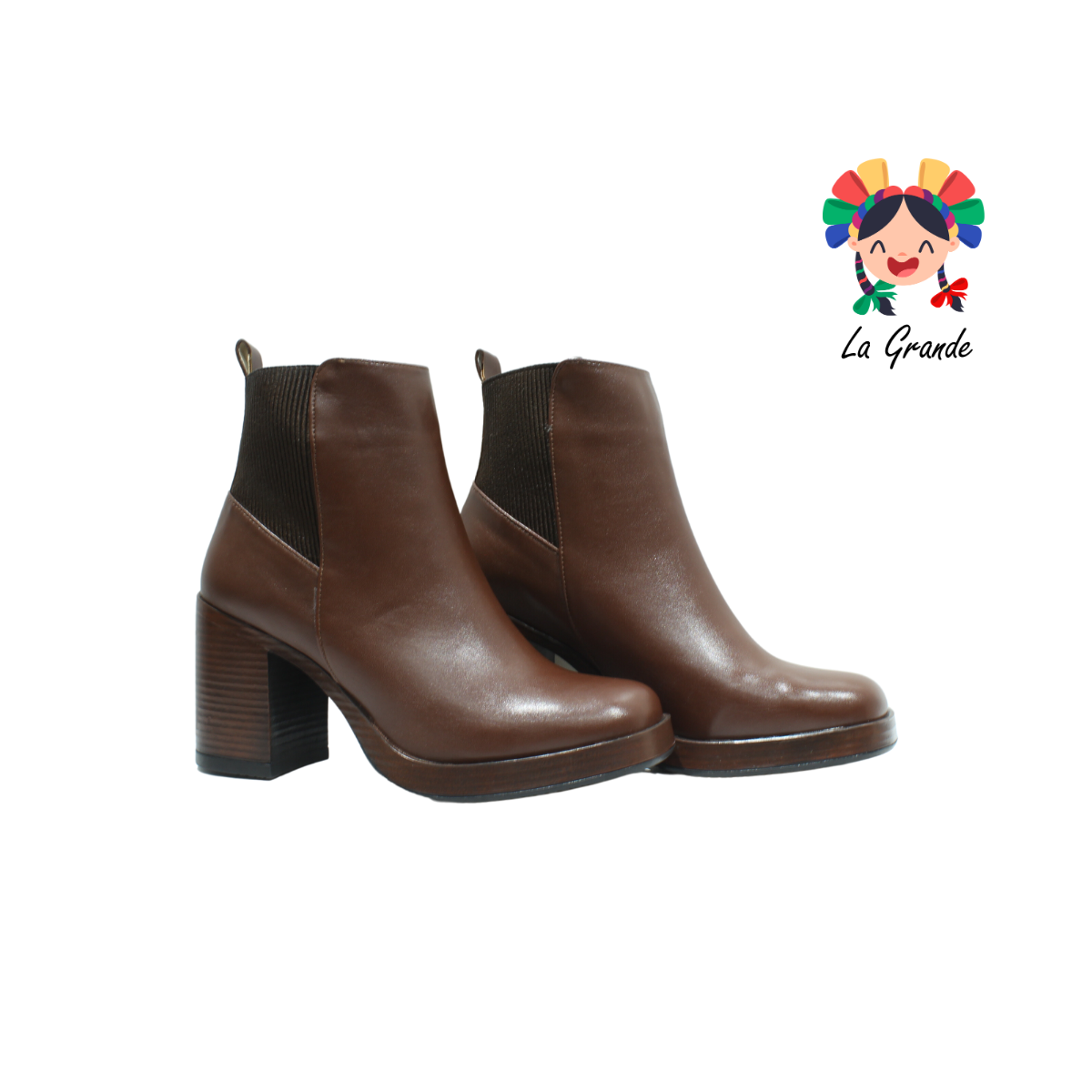 5131 SCANDALO Madera Sintético Bota de Tacón para Dama
