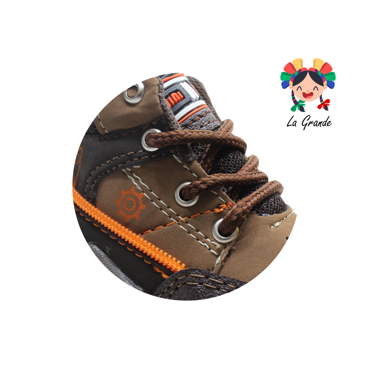 522 MINI BOYS Camel Café Nja Sint Bota de Montaña para Bebé y Niño