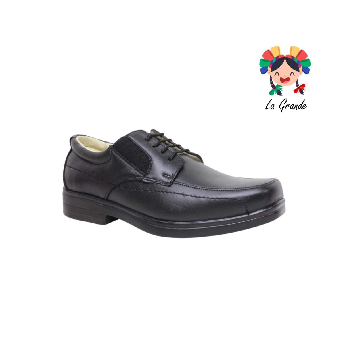 525 JACK NEWMAN Negro Piel Zapato Confort para Caballero