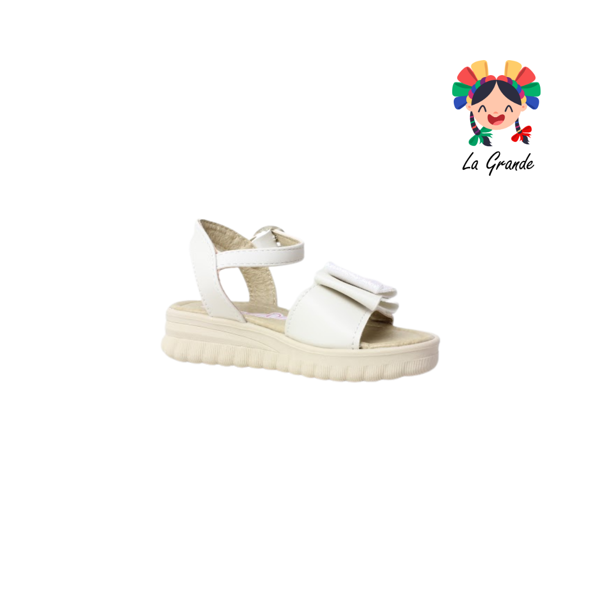 544 ERANDI Latte Sintético Sandalia Casual para Niña