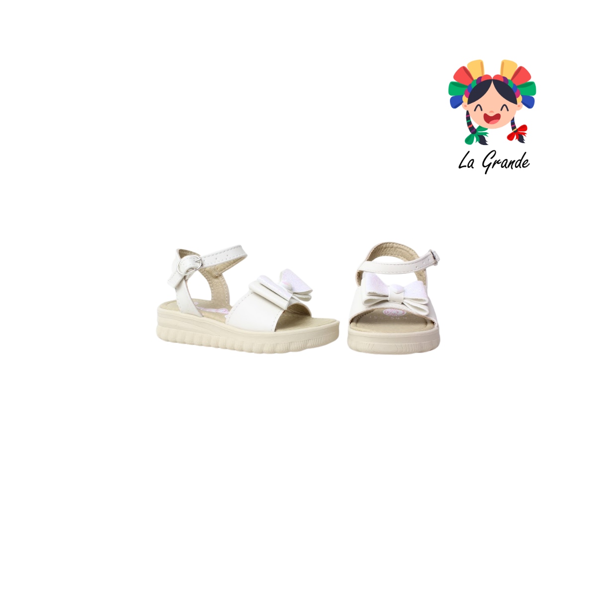 544 ERANDI Latte Sintético Sandalia Casual para Niña