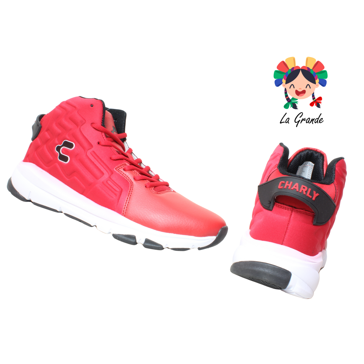 1038107 CHARLY Rojo Tenis Deportivo para Caballero
