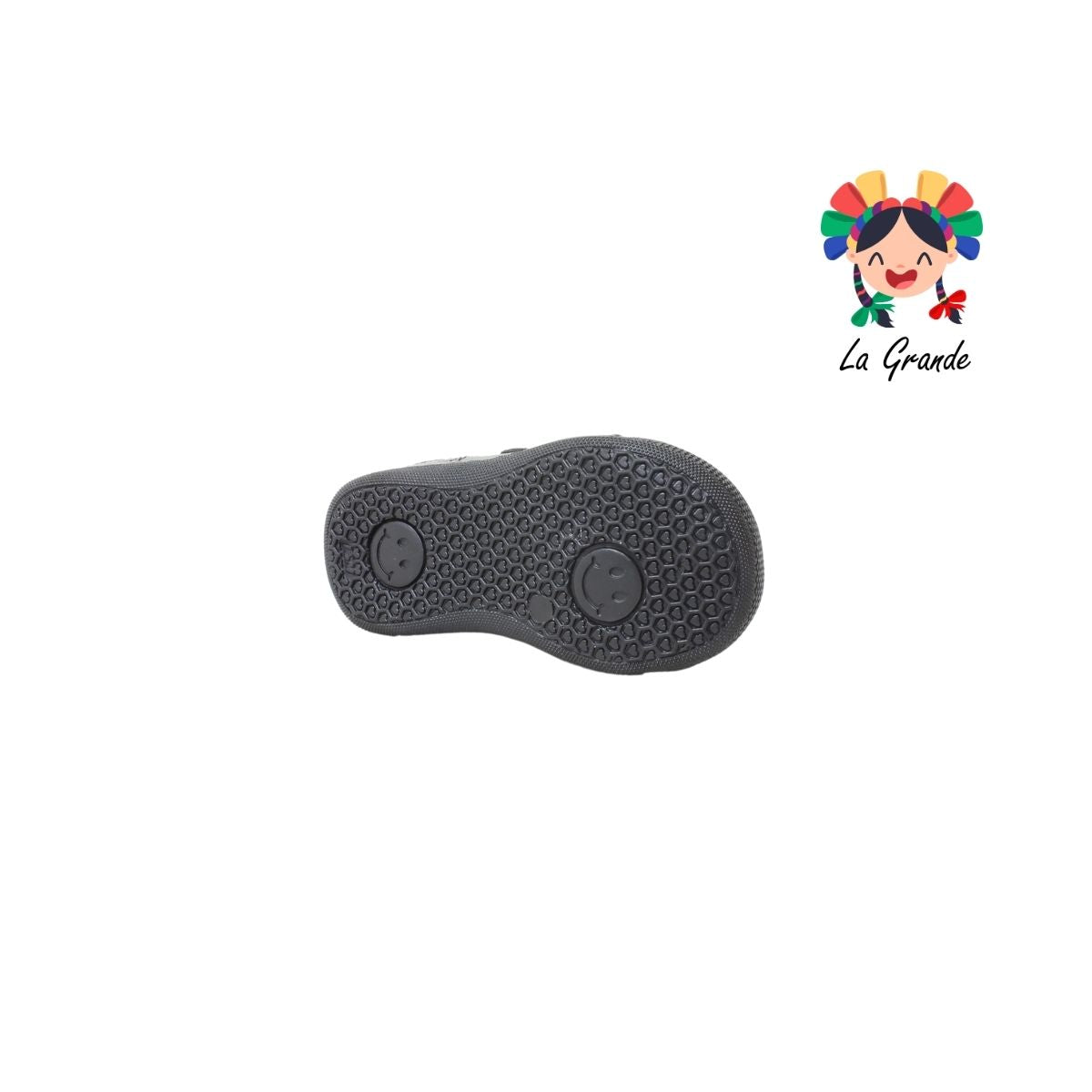 558 ABC Negro Piel Zapato Escolar para Bebé