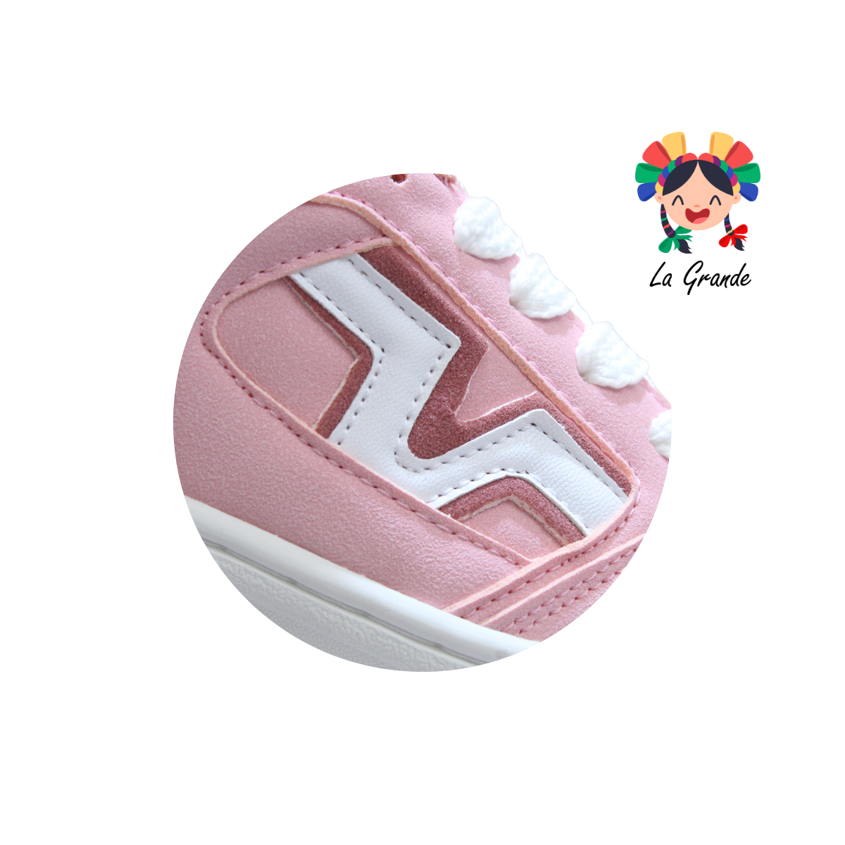 1893 CUPRA Rosa Rosa Bco Tenis Casual para Dama