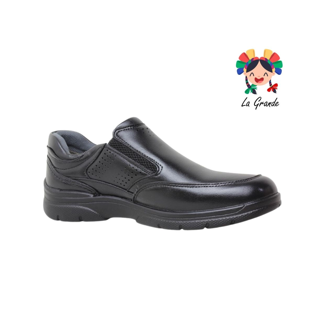 5713 PAZSTOR Negro Piel Zapato Casual para Caballero