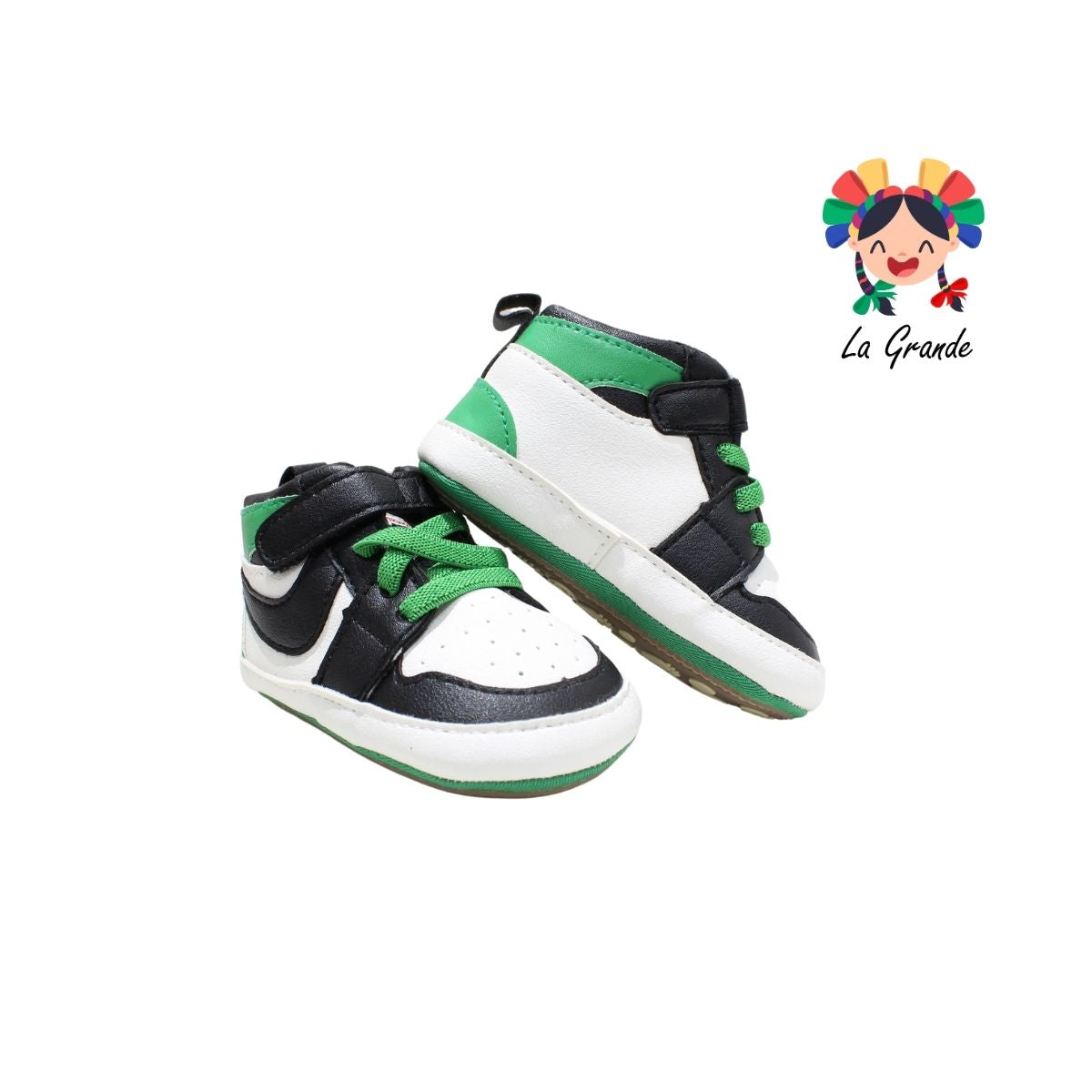 58027 MI YUEBB Bco Verde Ngo Tenis para Bebé