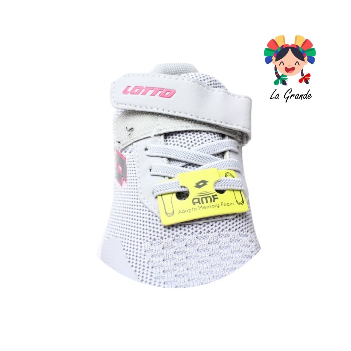 5H360035 LOTTO Light Grey Tenis Deportivo para Niño y Niña
