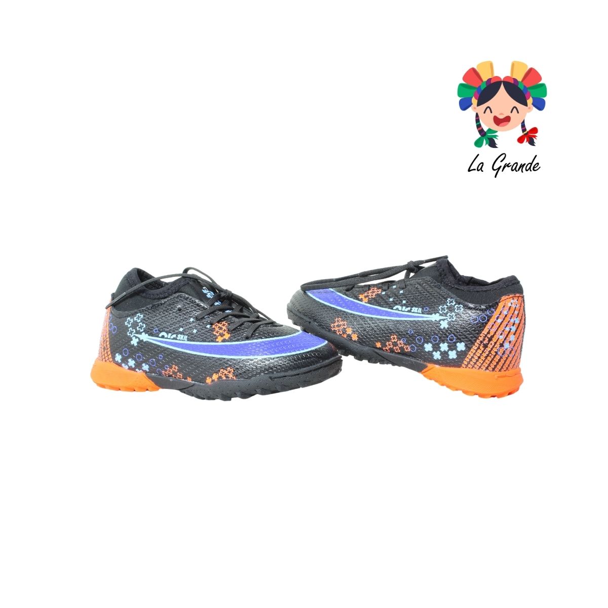 6007 HELL PANTHER Ngo Rey Nja Neon Sint Tenis de Fútbol Rápido Calcetín para Niño