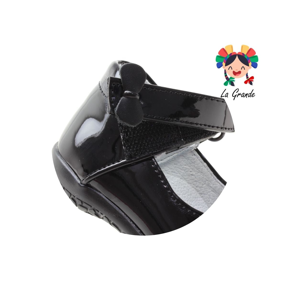 600 CORAJITO Negro Charol Zapato Escolar para Bebé