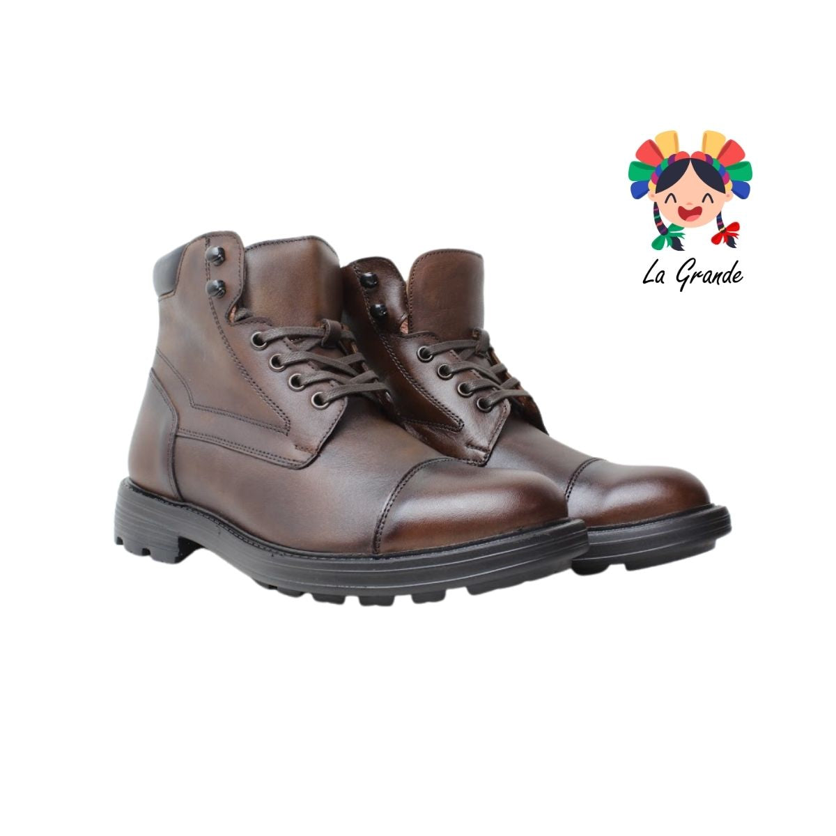 6025 DOGI Café Piel Atanado Bota Casual para Caballero