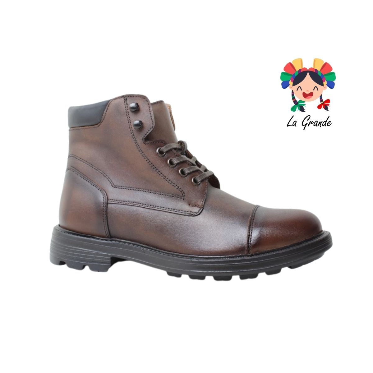 6025 DOGI Café Piel Atanado Bota Casual para Caballero