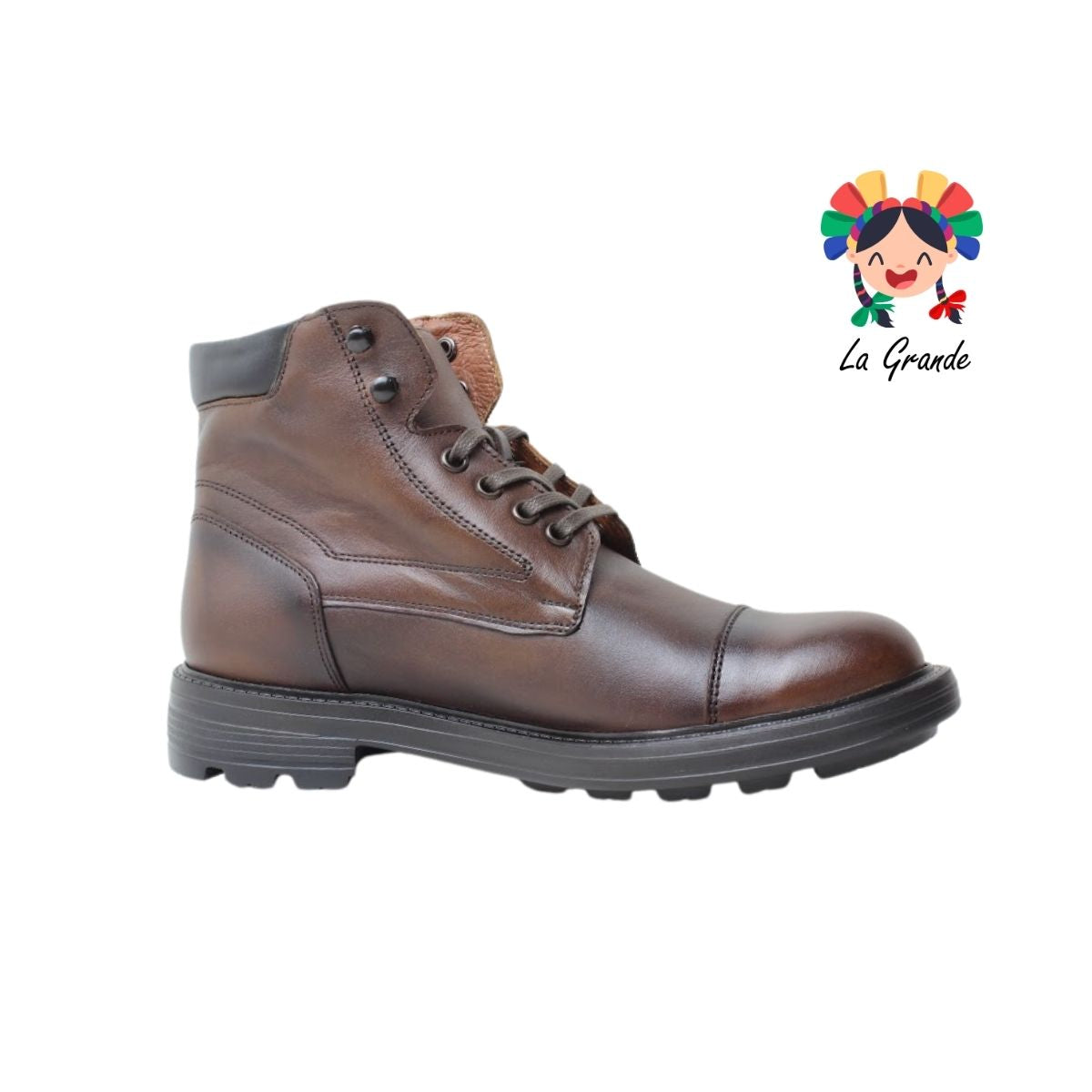 6025 DOGI Café Piel Atanado Bota Casual para Caballero