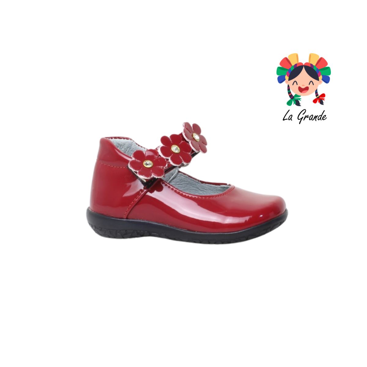 603 CORAJITO Rojo Charol Piel Zapato Casual para Bebé