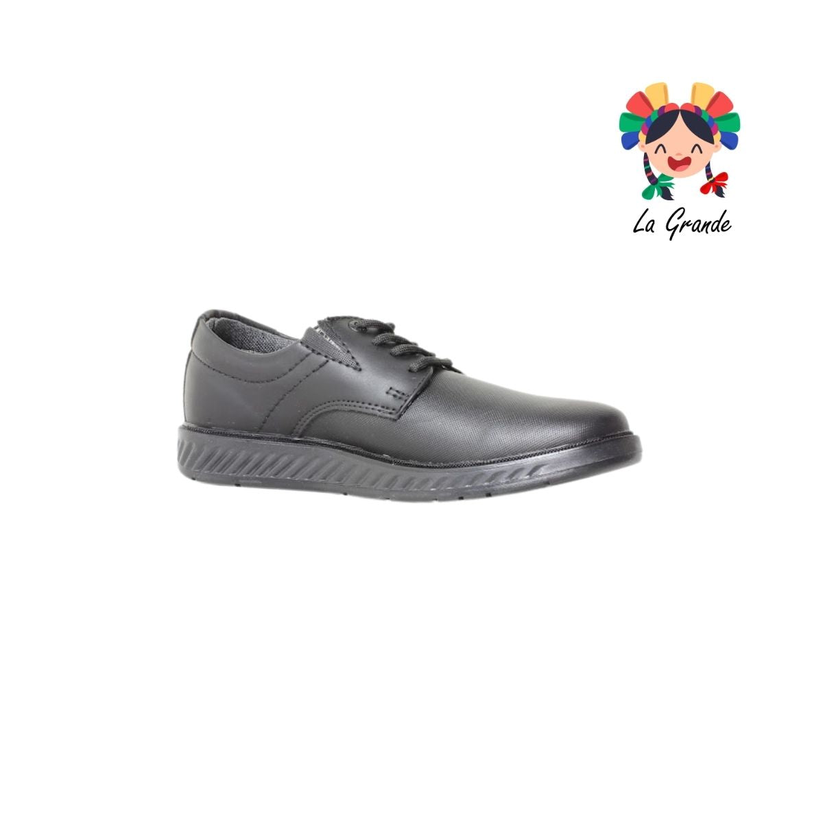 2500 CUSTOM Negro Atanado Zapato Escolar para Joven