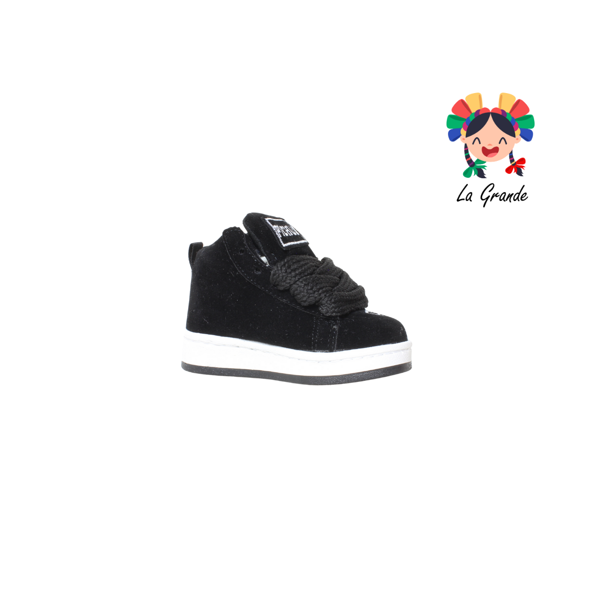 630 PICHUS Negro Blanco Dakar Tenis Casual para Bebé
