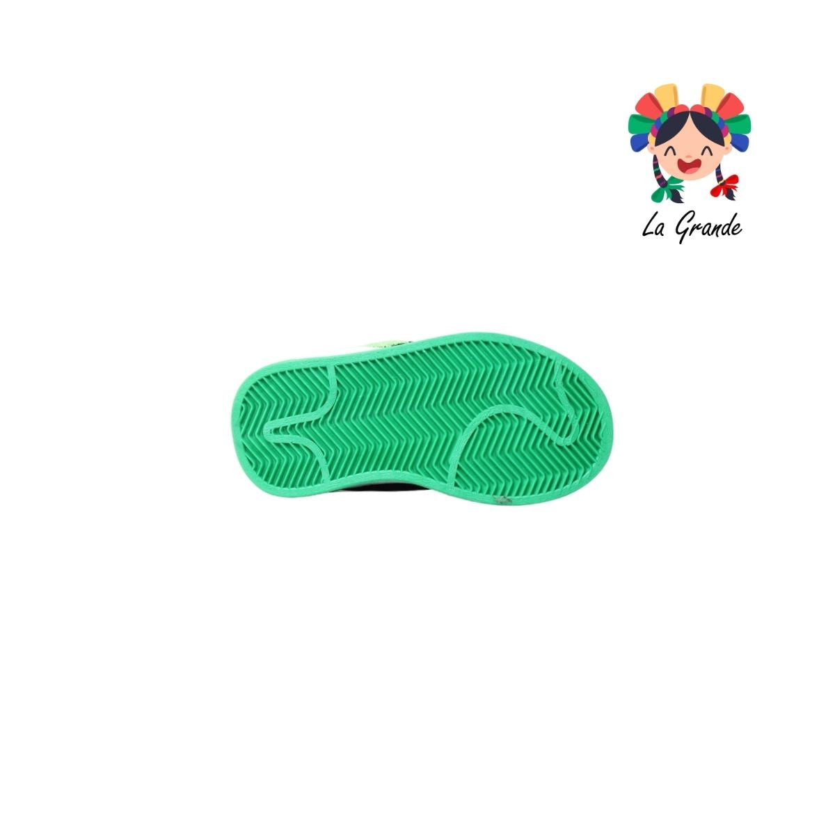 635 PICHUS Negro Verde Dakar Tenis Casual para Niña