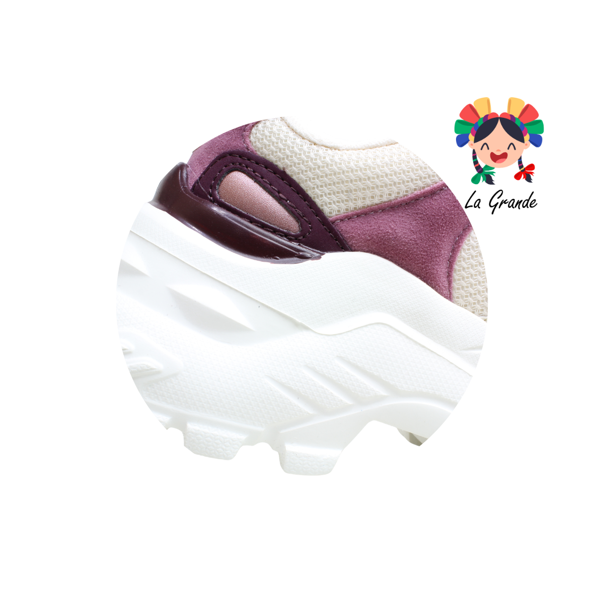 7240 MAKKENA Hueso Rosa Tenis Casual para Dama