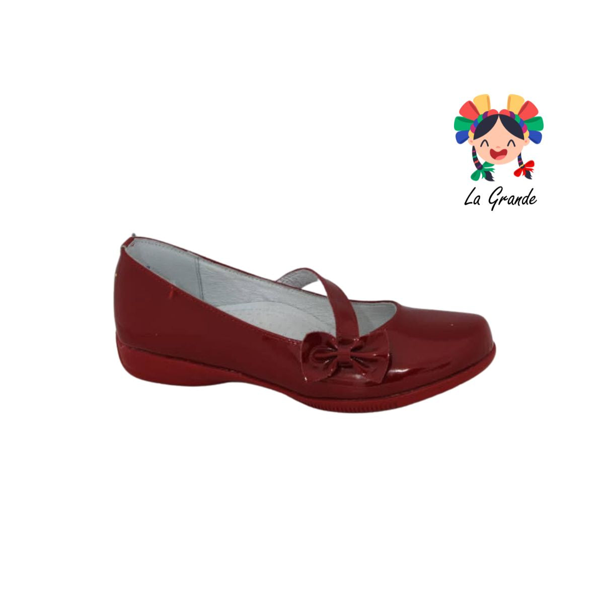 674 DOGI rojo zapato de charol para dama