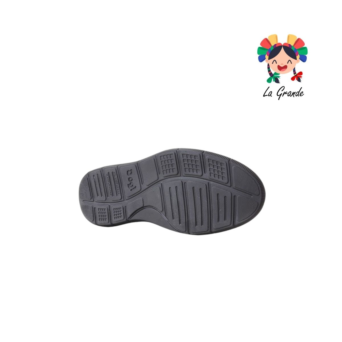 6806 DOGI Negro Piel Zapato Escolar para Niño y Joven