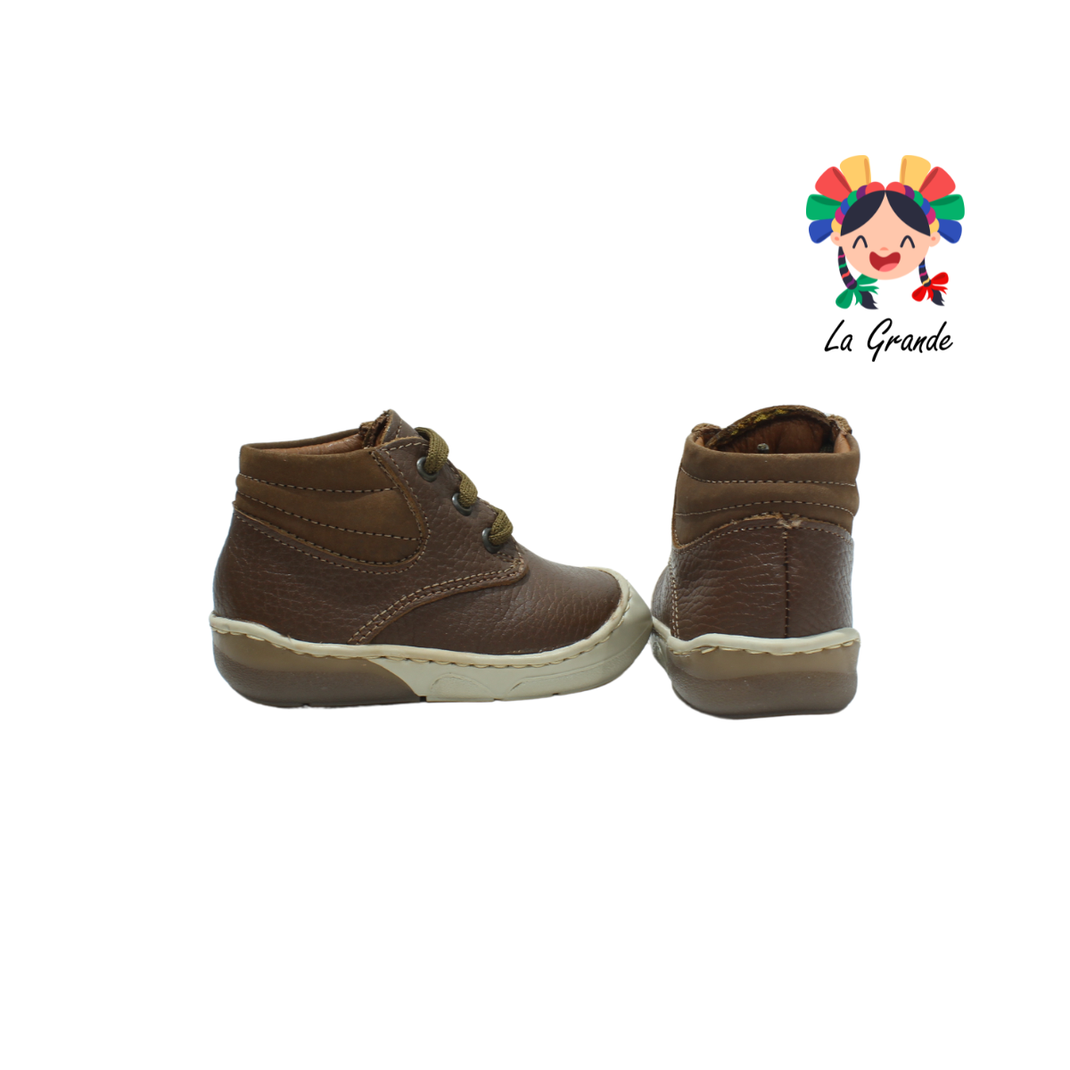 6903 DOGI Canela Piel Zapato Casual para Bebé y Niño