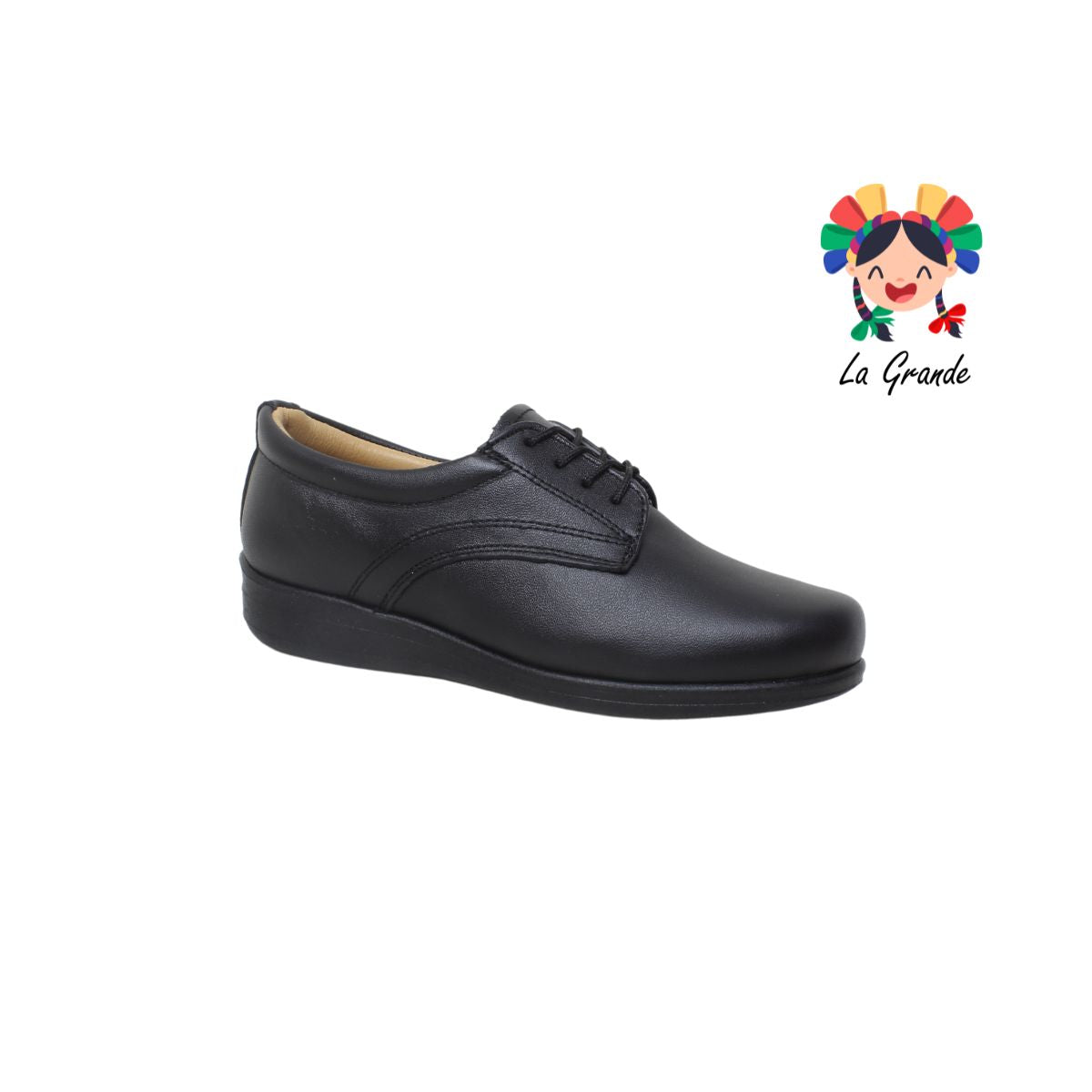 7003 LUBERT Negro Piel Zapato Casual para Dama