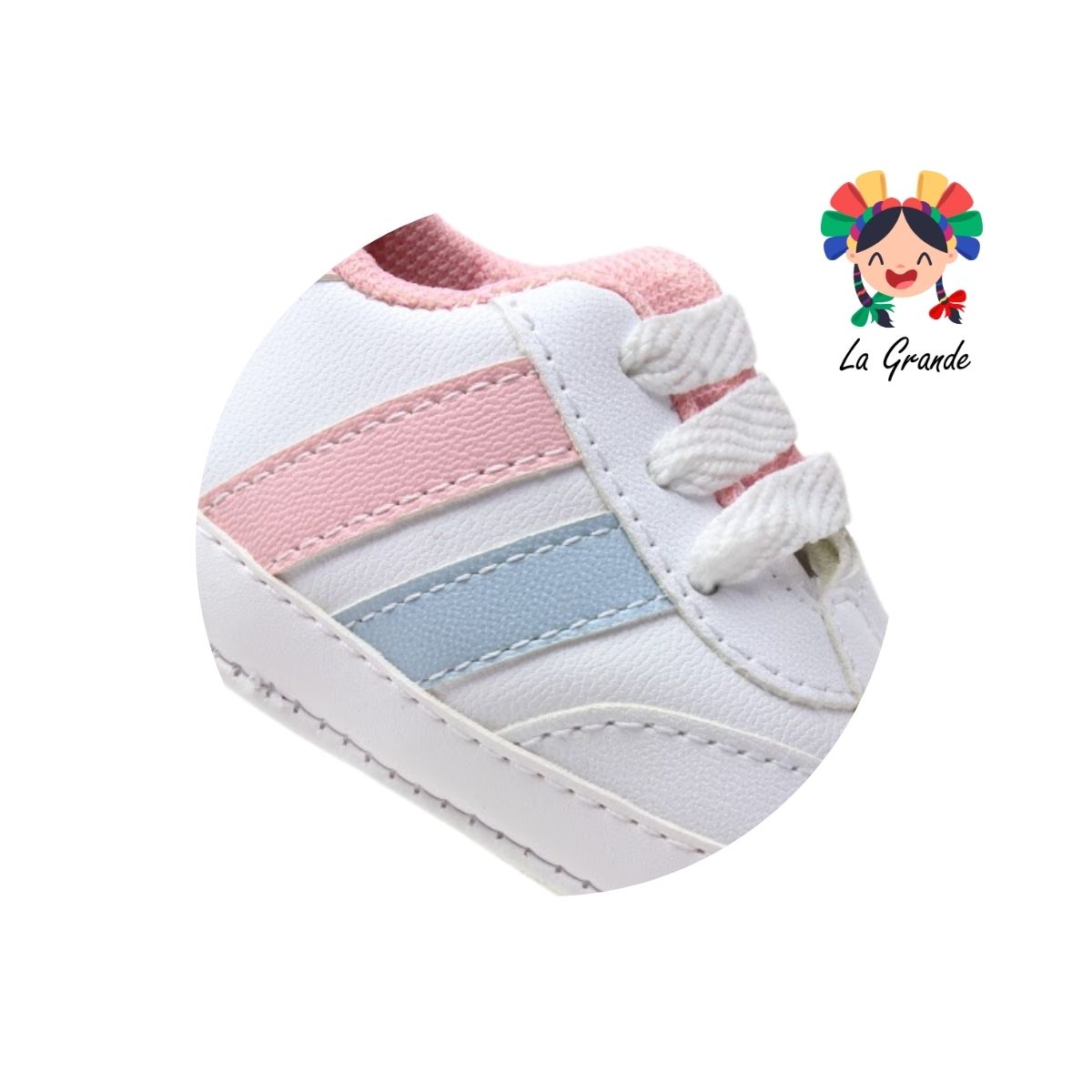 700 JACK Blanco Combinado Sintético Tenis Casual para Bebé