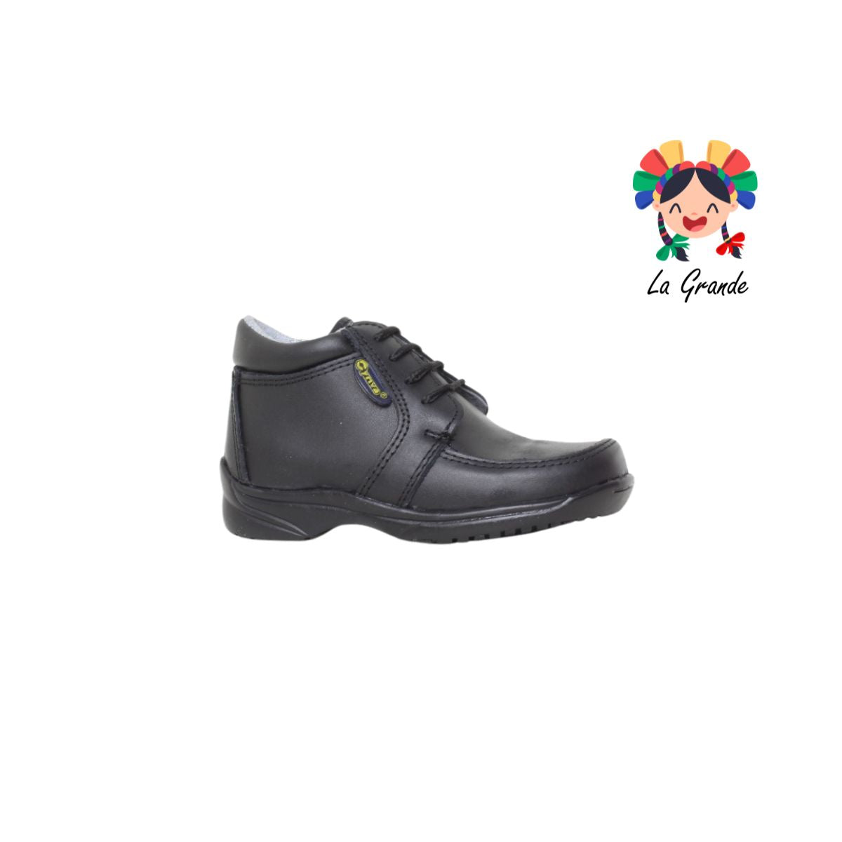 701 CYINVA Negro Zapato Escolar para Niño