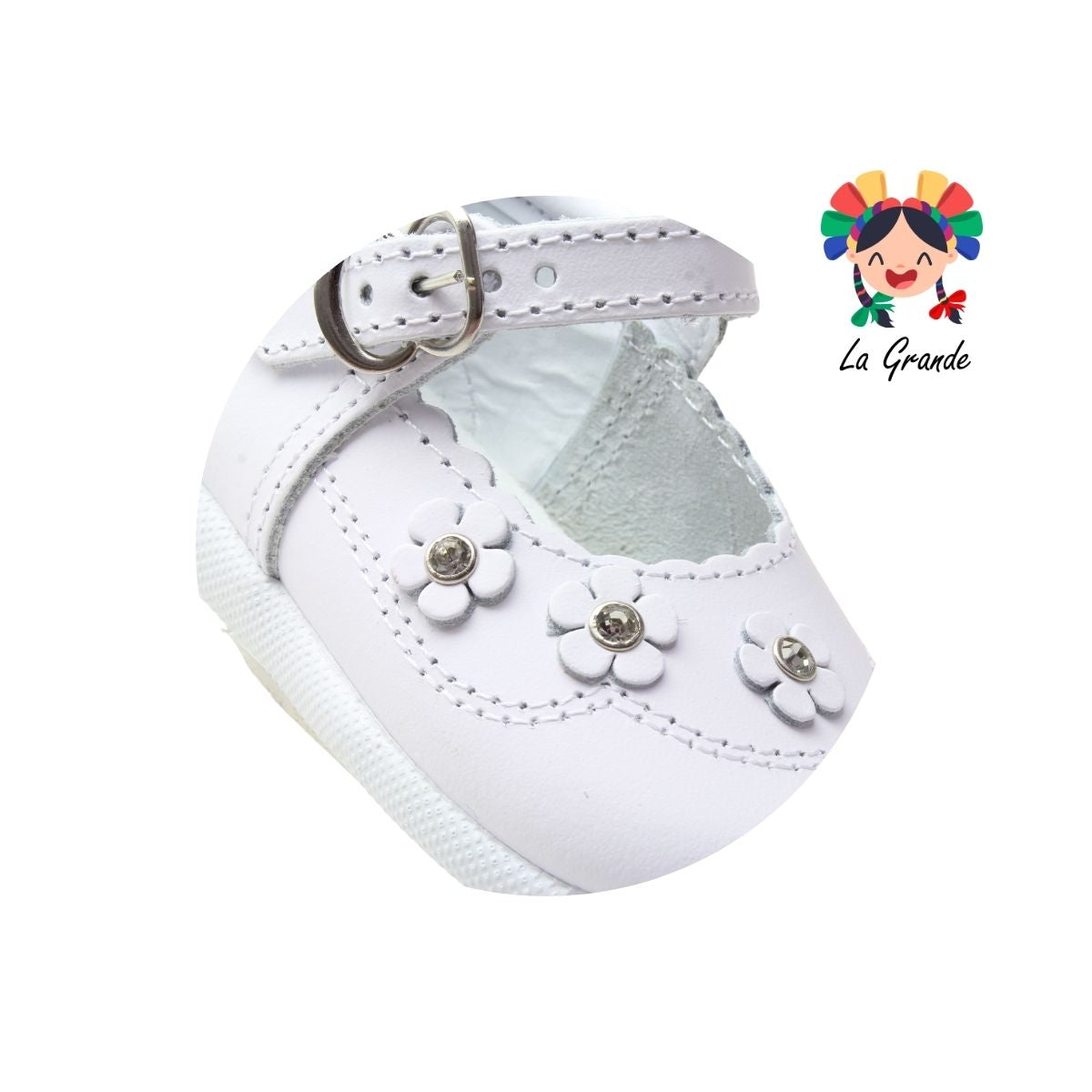 703 KARIÑITOS Blanco Piel Zapato Casual para Bebé